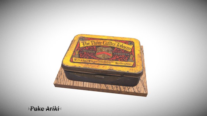 Tobacco Tin 3D Model