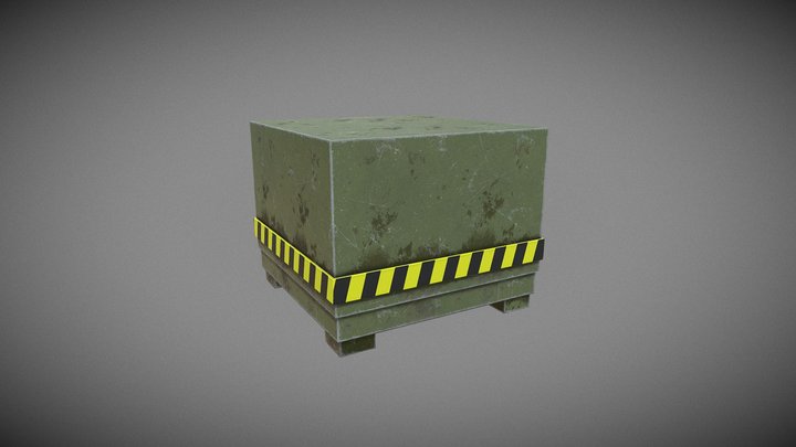 Metal Box - Asset 3D Model