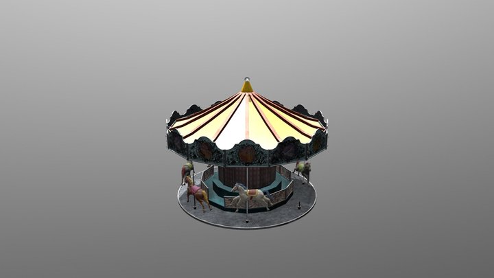 Horse Carousel 3D Model
