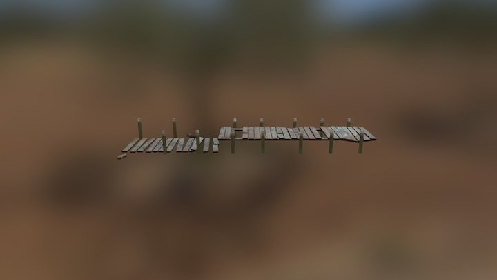 WaterDockFront 3D Model