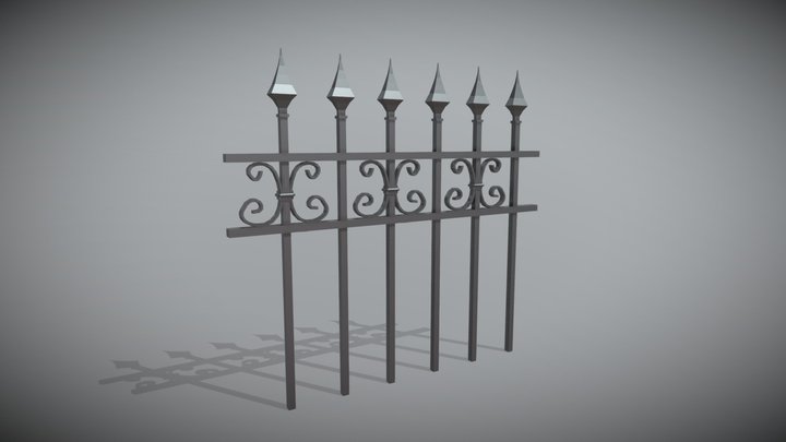 Classical Fence 3D Model