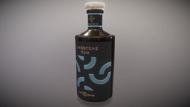 Inverroche Rum Bottle 3D Model