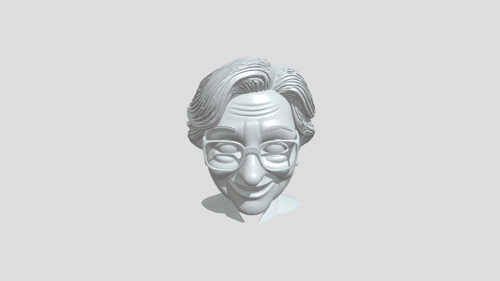 Elderly woman with glasses