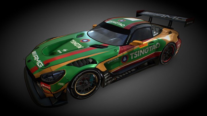 mercedes-benz  Amg Gt3 TSINGTAO 3D Model