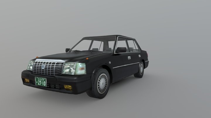 Toyota Crown Super Deluxe Mild Hybrid 3D Model