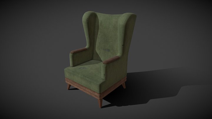 Old Chair 3D Model