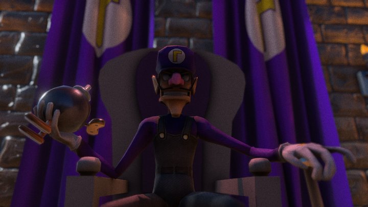 Waluigi 3D Model