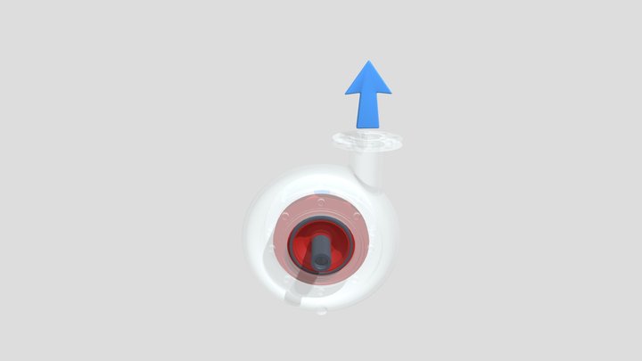 Animated-centrifugal-pump 3D Model