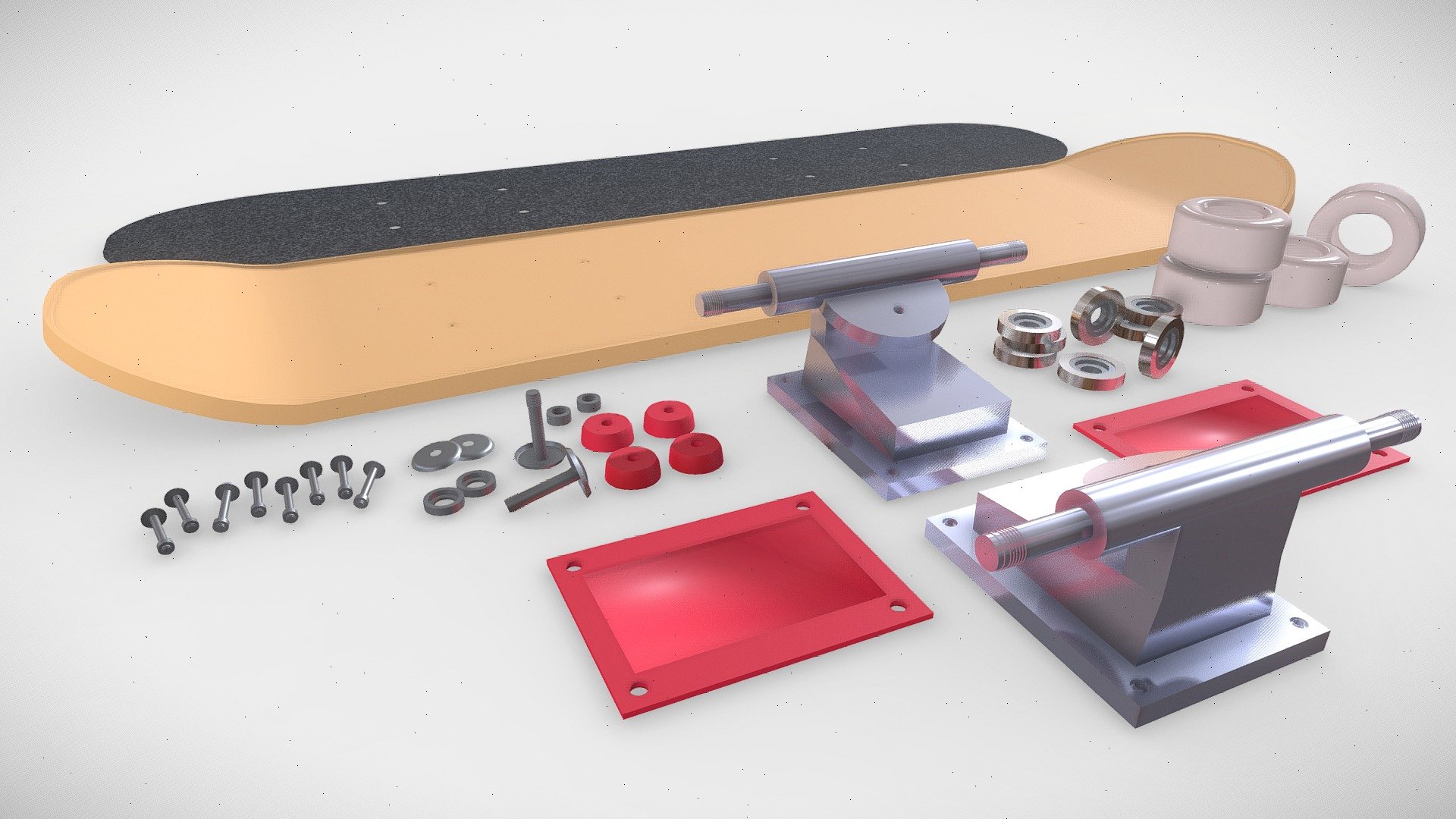 Skateboard Anatomy Model Download Free 3D model by Max Keeley (maxkeeley) [6e37679] Sketchfab