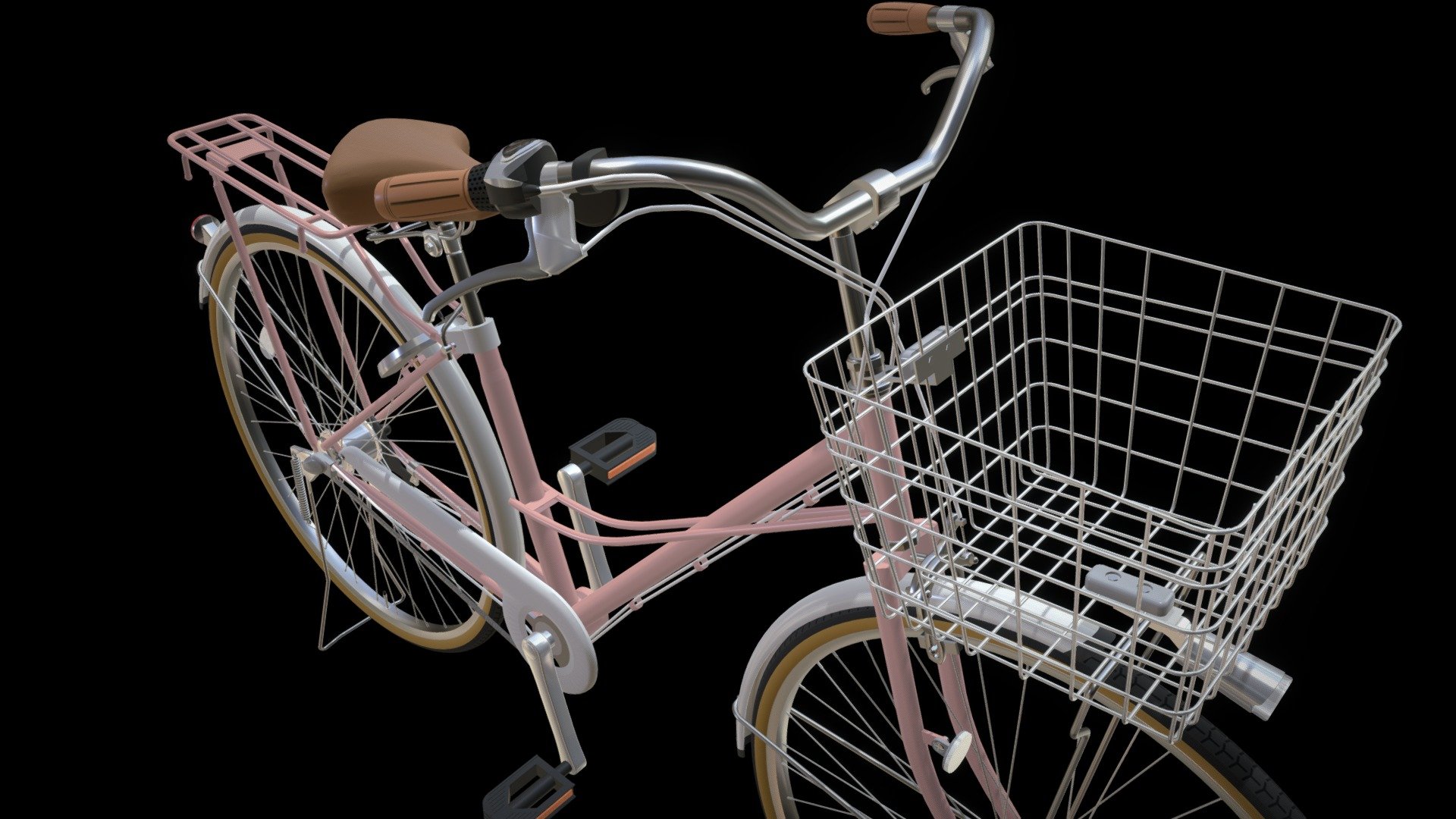 3Dモデルデータ 自転車01: Zplus 3Dモデルデータ ダウンロード販売
