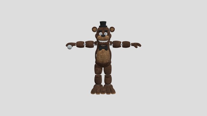 Freddy Fazbear Remastered 3D Model