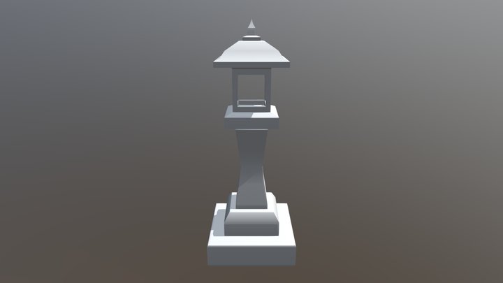 Lantern Pedestal 3D Model