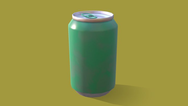 Low Poly Soda Can – Modello 3D gratuito STL