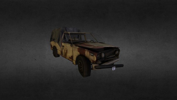 Car Destroyed Tribes 3D Model