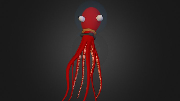 Octopus Space Ship 3D Model
