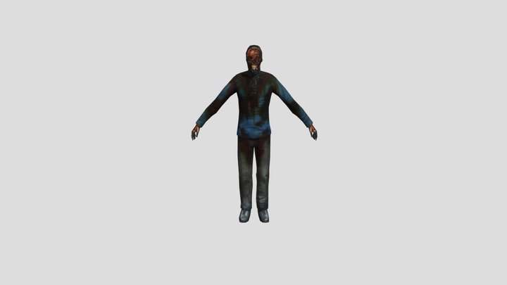 corpse 01 from half life 2/ valve 3D Model
