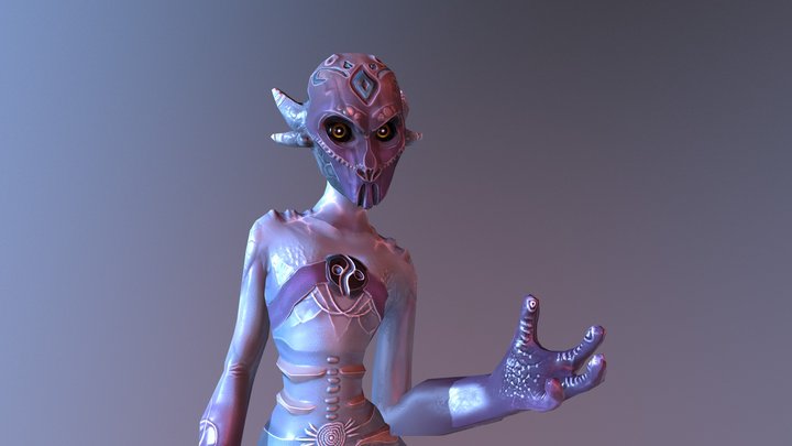 [test] ALBIREO - IDLE 3D Model