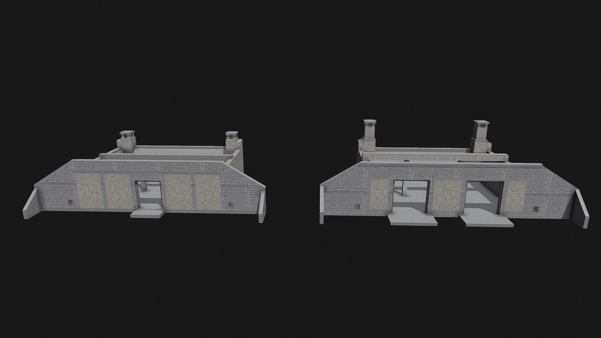 Munitionsbunker MB 70 und MB 70 WV - 3D model by www.untergrund ...