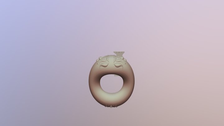 כספי שרה טבעת השלכה 3D Model