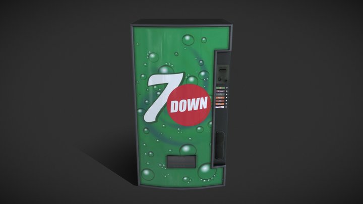 Vending machine - 7 Down 3D Model