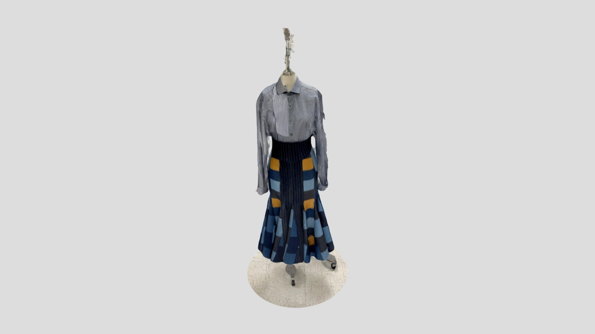 patched skirt