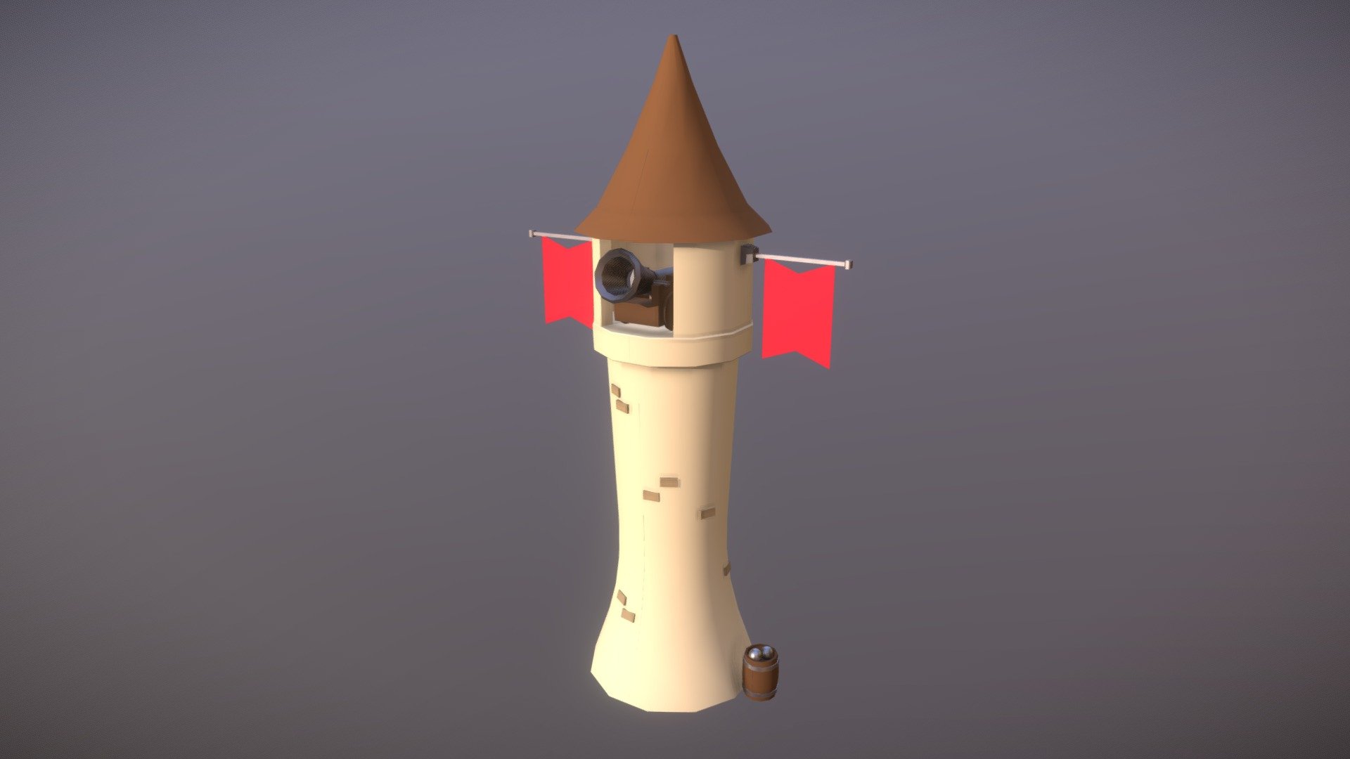 RTS_Tower — Sketchfab embed 3D viewer