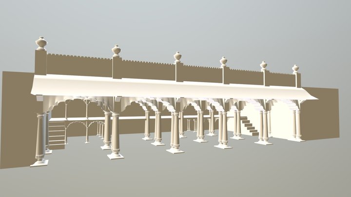 Tipu Palace 3D Model