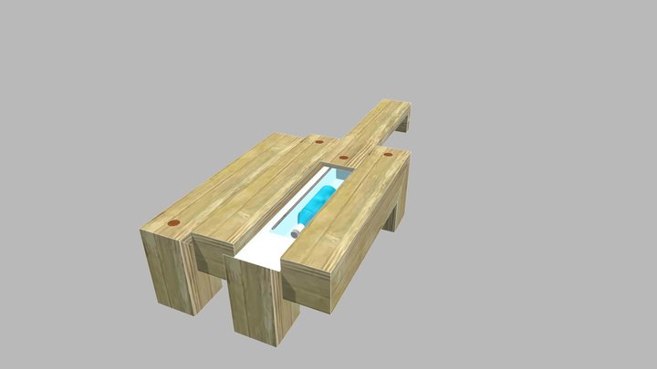 Timber Coffee Table 2 OPEN 3D Model