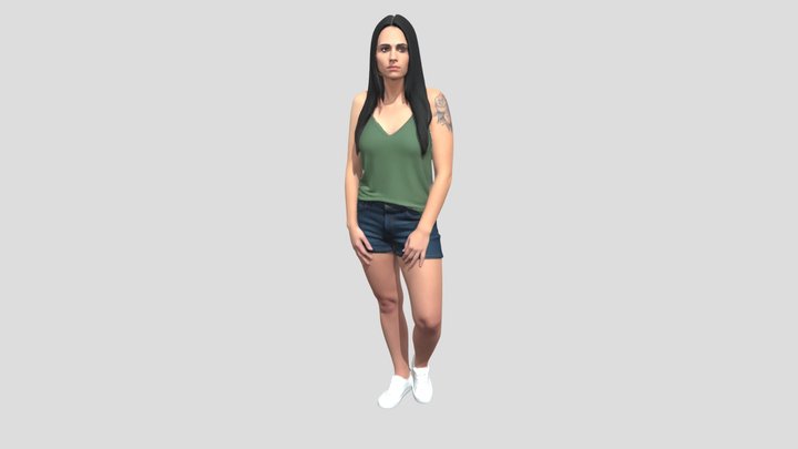 Casual Summer Outfit Portrait – Kostenloses 3D-Modell STL