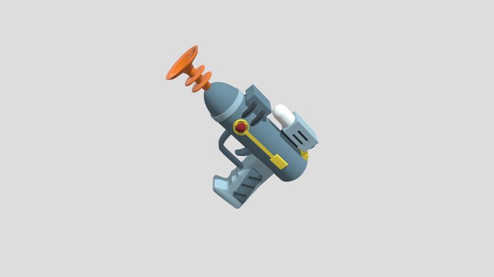 blender_ricky and morty lazer gun6 3D Model