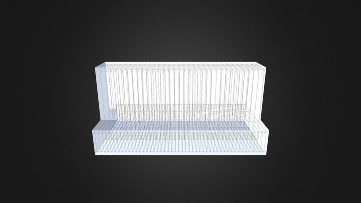 Foundation beam - Section AA 3D Model