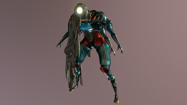 Steam Cyborg Concept 3D Model