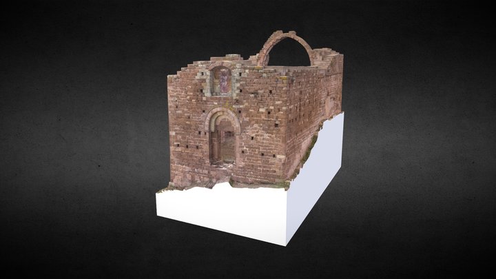 Església del monestir de Sant Genís de Rocafort 3D Model