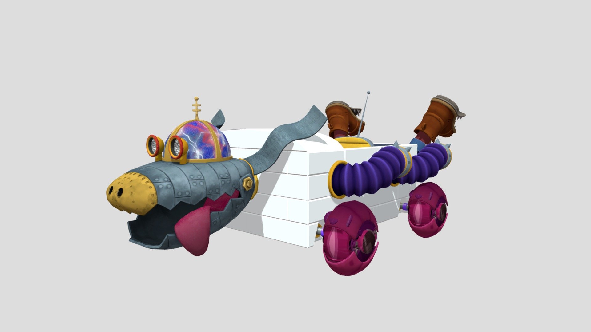 Nickelodeon Kart Racers 3 - Goddard (UPDATE) - Download Free 3D model ...