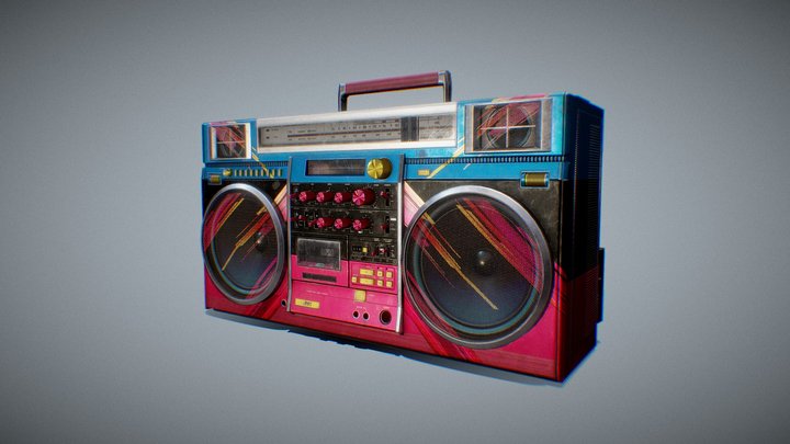 Boombox JVC RC-M90JW 3D Model