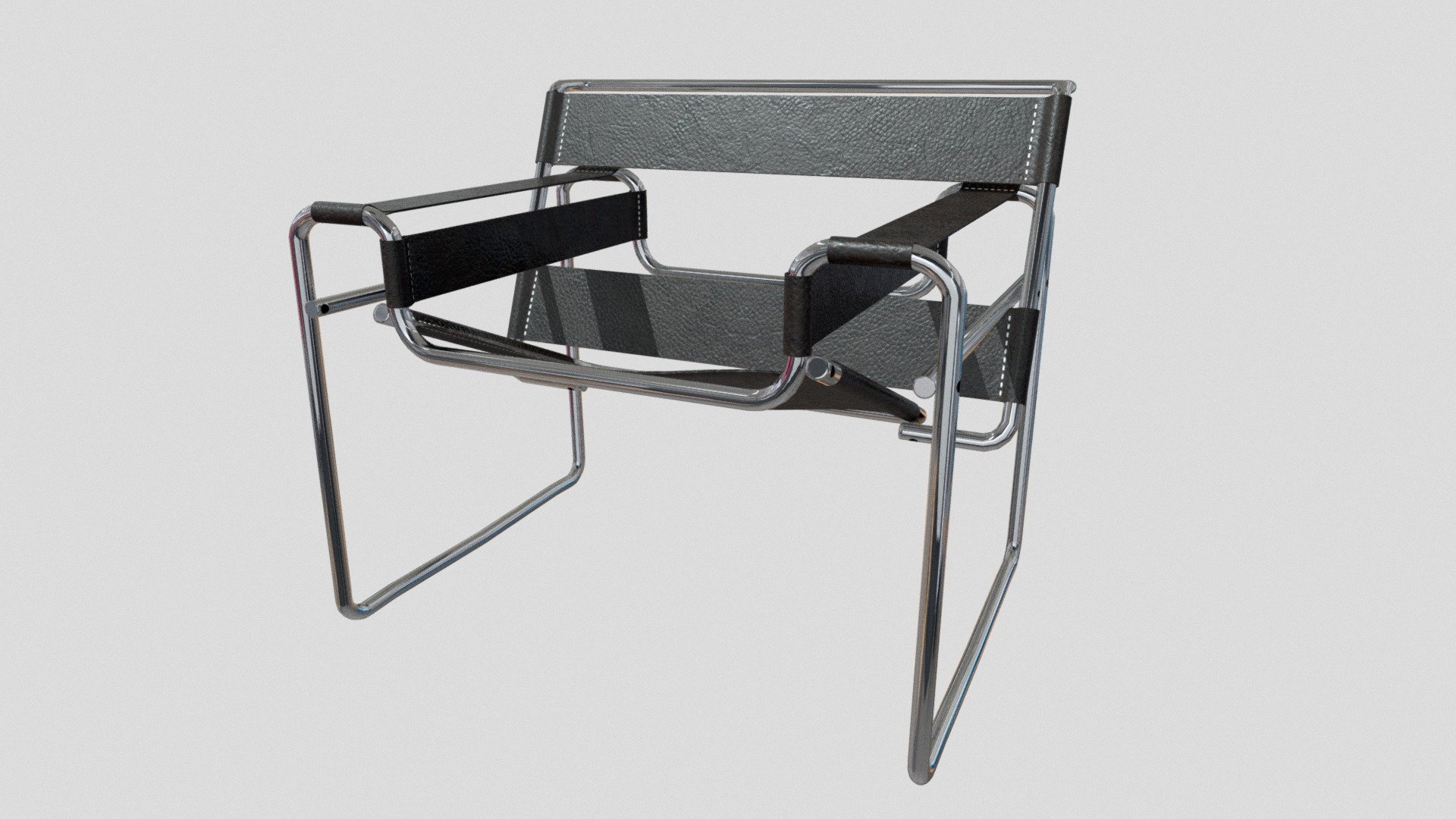 Wassily Chair - Download Free 3D model by Renderedbyzhai