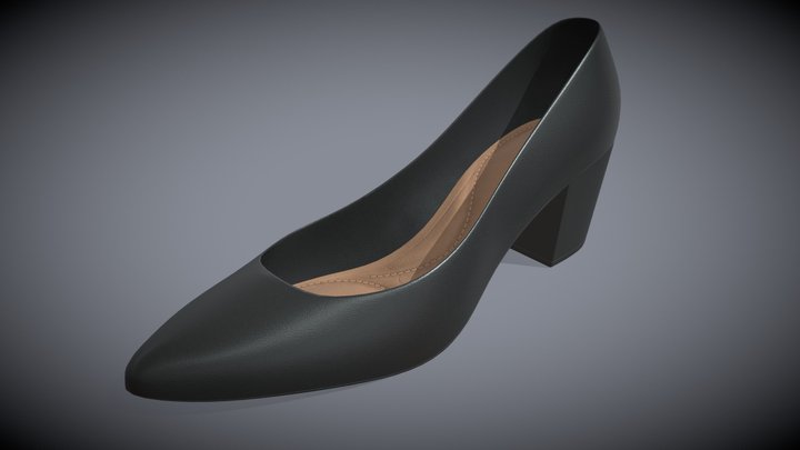 Women's Dress Shoe 3D Model