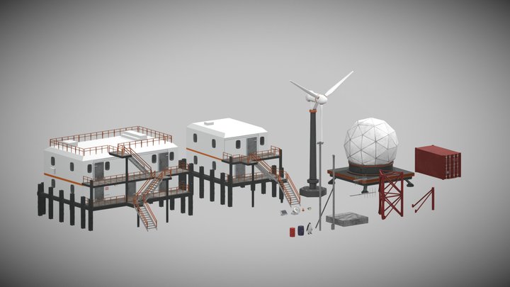 Polar station 3D Model