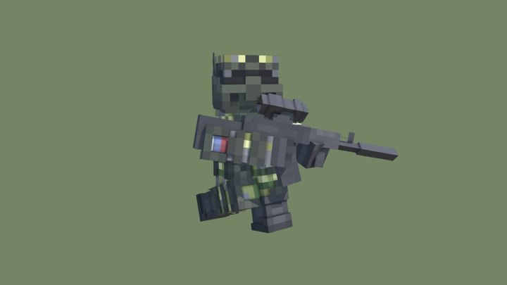 Russian Soldier 3D Model