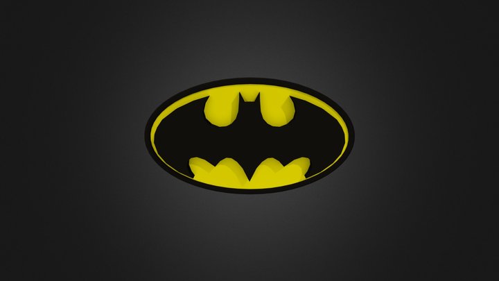Batman Logo 3D Model