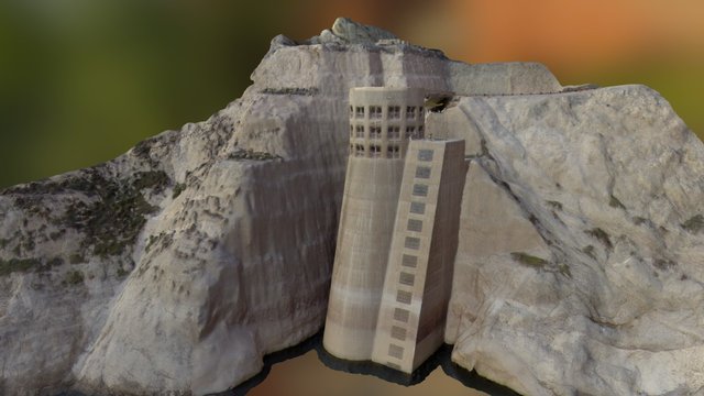 Seven Oaks Dam Intake Tower 3D Model