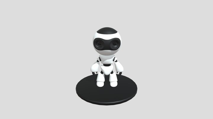 Cute Robot 3D Model