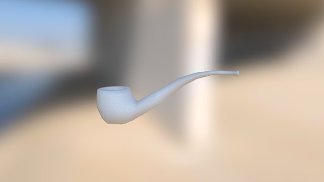 Sherlock Smoking Pipe 2 3D Model