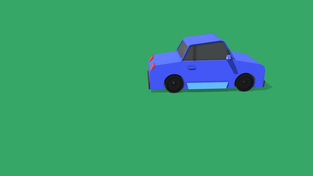 Low poly Toy Car I Kids Car for Projects