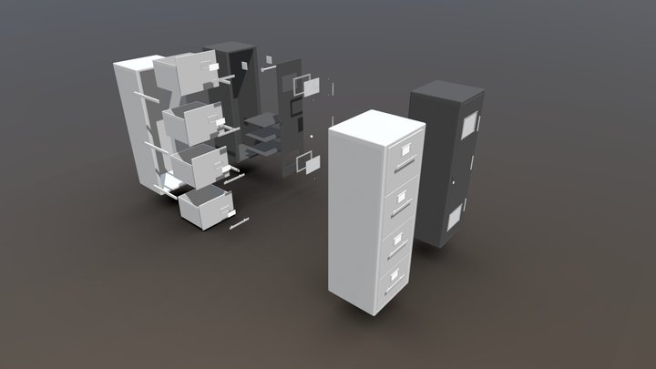 Cabinets - Bobov (Game) 3D Model