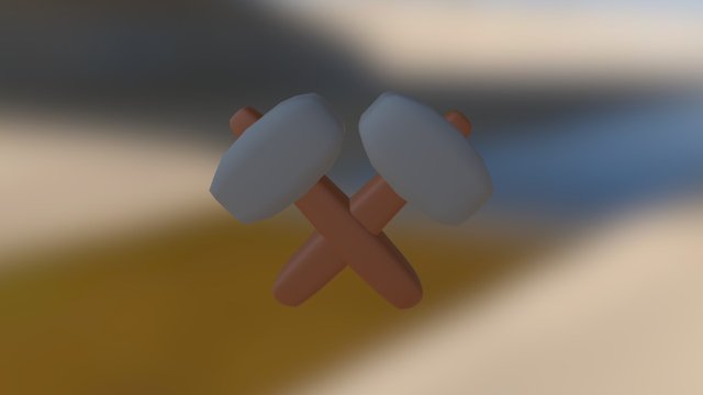 Crossing Hammers 3D Model
