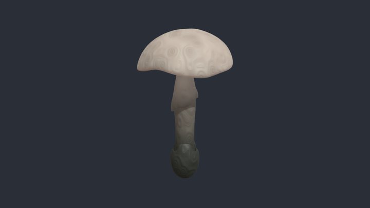 Twisted Mushroom 3D Model