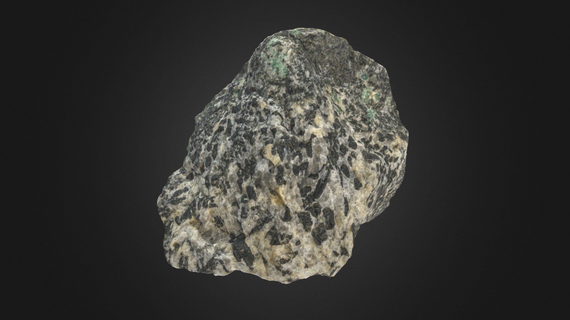 Black Tourmaline and Green Emerald