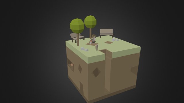 Treasure Island 3D Model
