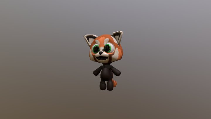 Red Panda First Pass 3D Model